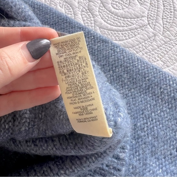 The GREAT - Shrunken Hearth Cardigan - Salt Water Blue - Picture 10 of 15